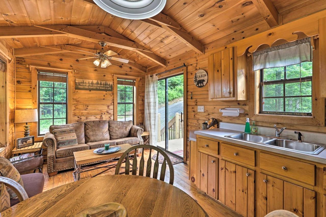 Quaint Log Cabin With Views Near West Jefferson Warrensville Dış mekan fotoğraf